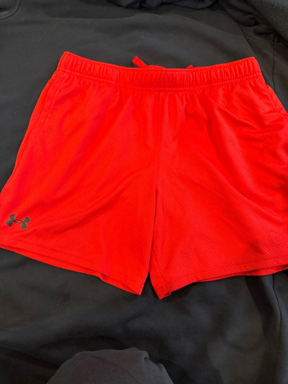 Under Armour Red Boys' Mesh Athletic Shorts